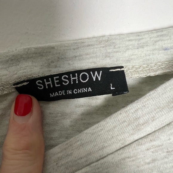 SheShow Women's Gray Free Bird Sleeveless Muscle T-Shirt Size Large - Picture 6 of 8